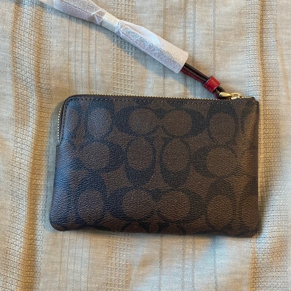 Coach Wristlet In Signature Canvas - Picture 2 of 4